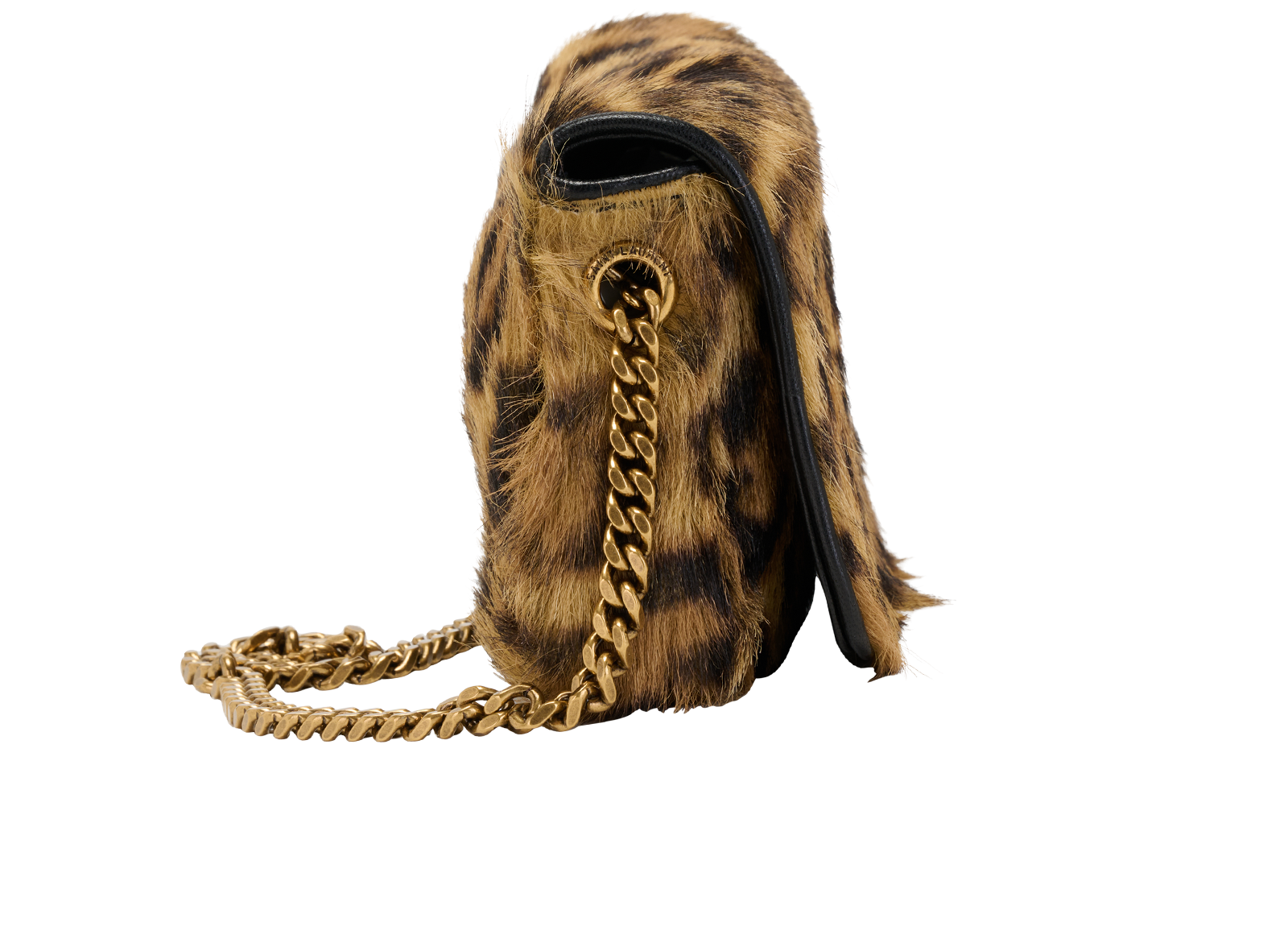 Leopard Print Mini Kate, &pound;950, Handbags, Beige/Brown, Pony / Calfhair, Side view